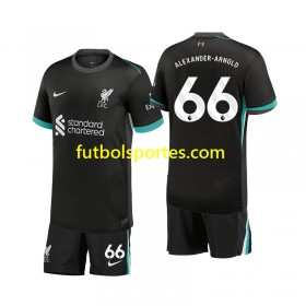 Camiseta Liverpool Alexander-Arnold 66 Niño Segunda Equipación 2024/2025